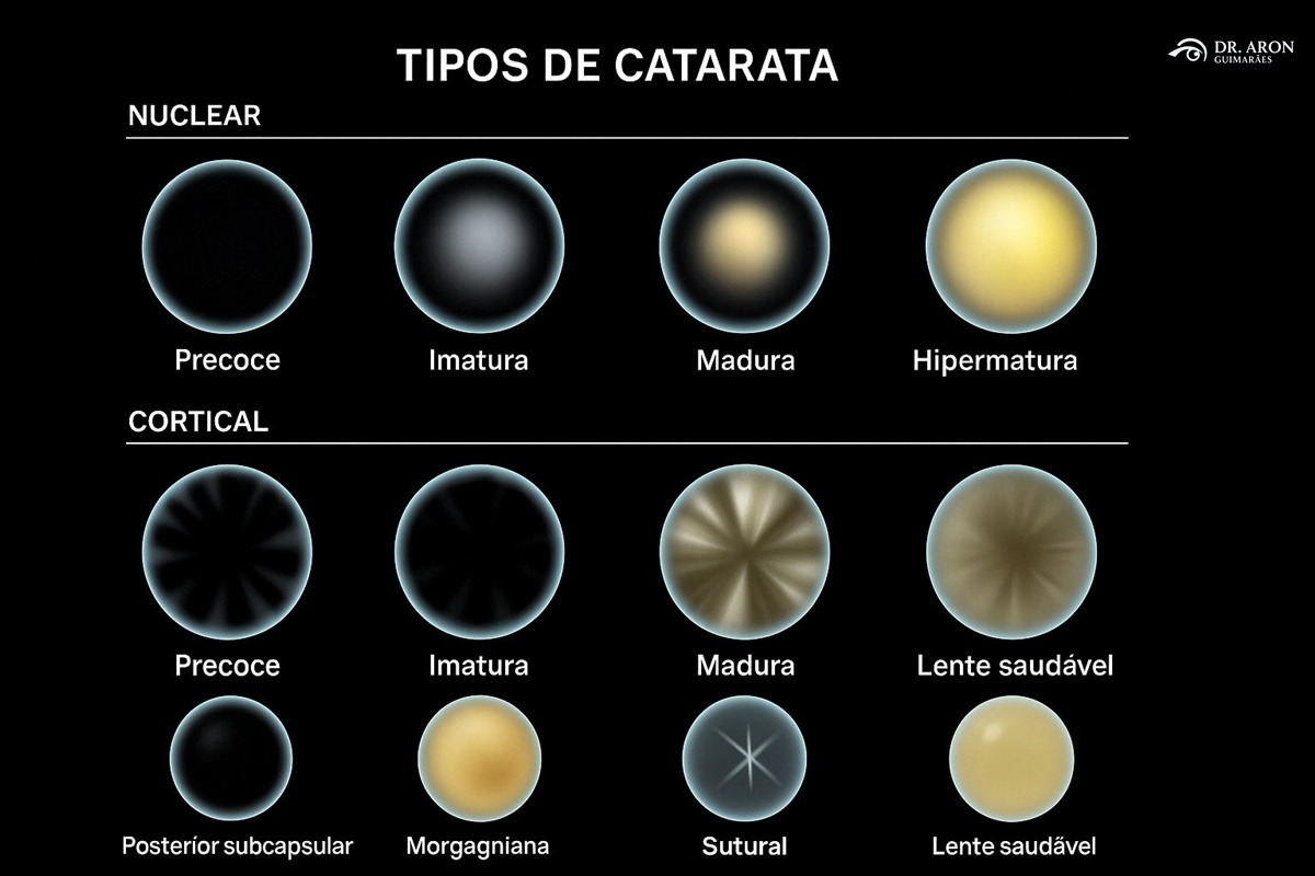 Tipos e Estágios de Catarata