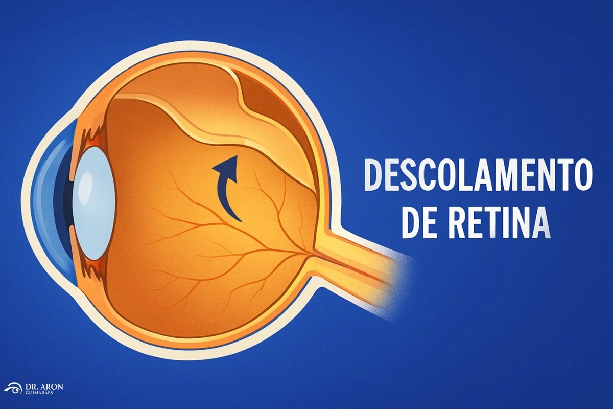 como é o descolamento de retina