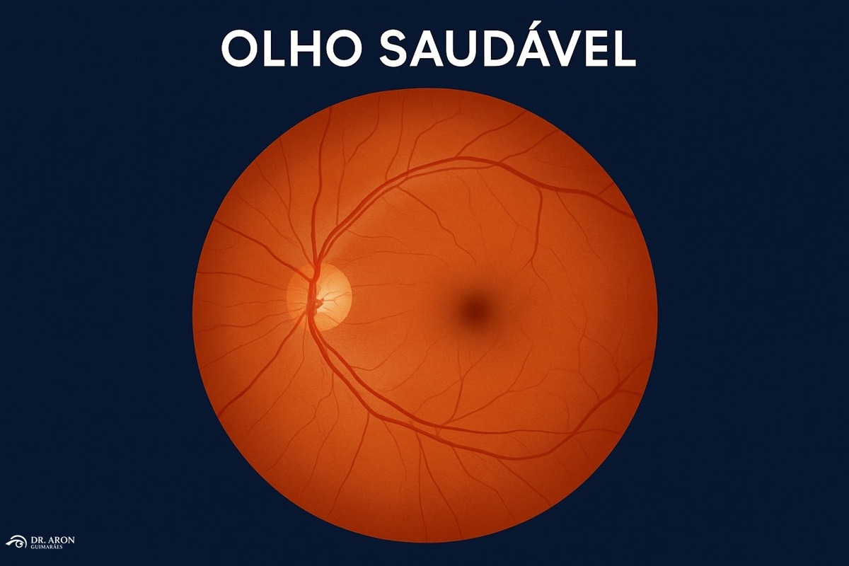 olho com mácula saudável